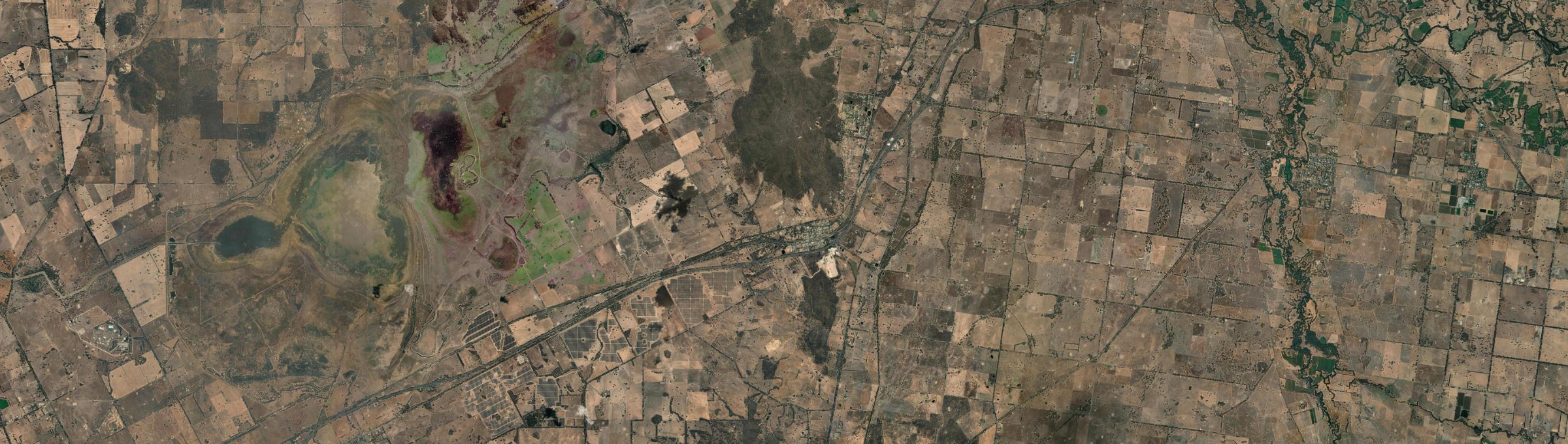 Aerial view of Glenrowan, VIC