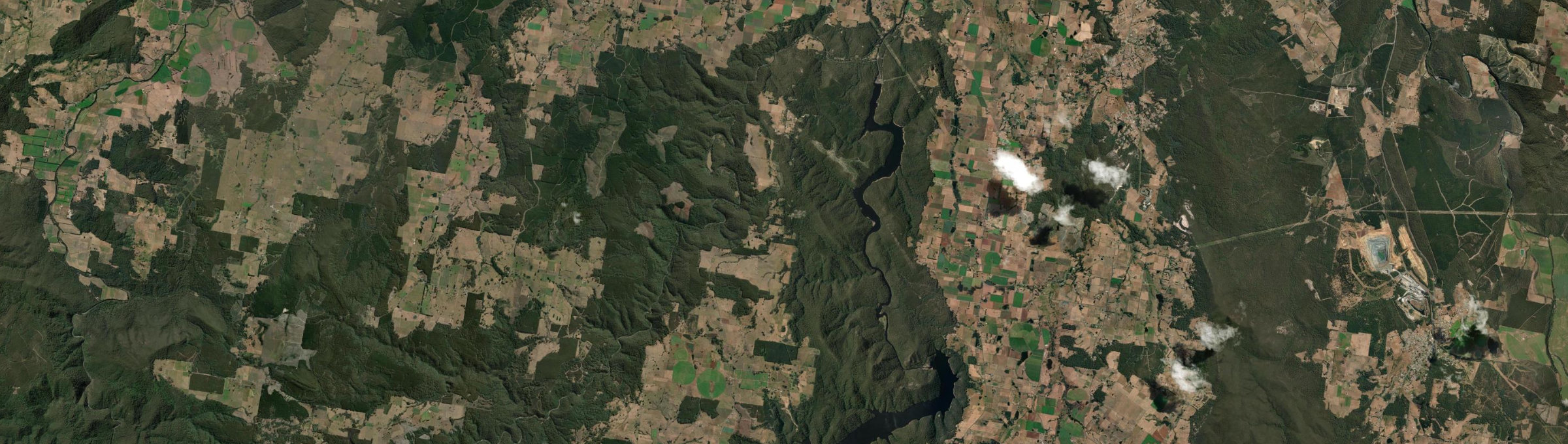 Aerial view of Lower Wilmot, TAS