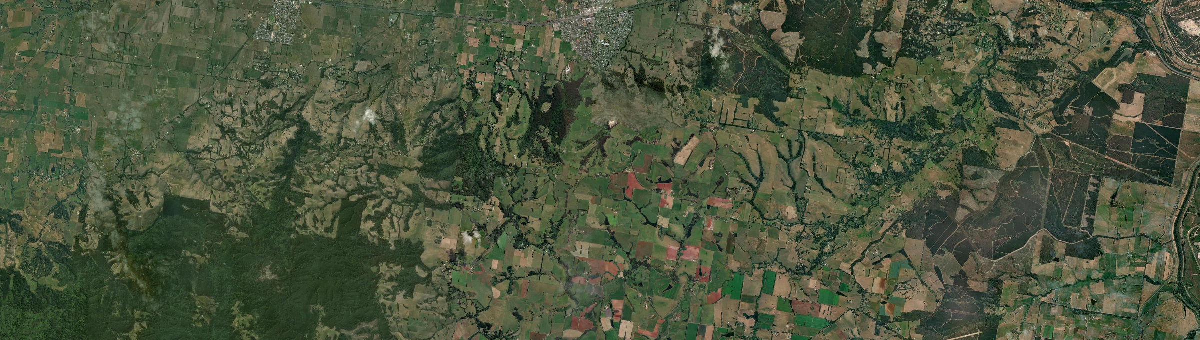 Aerial view of Trafalgar South, VIC