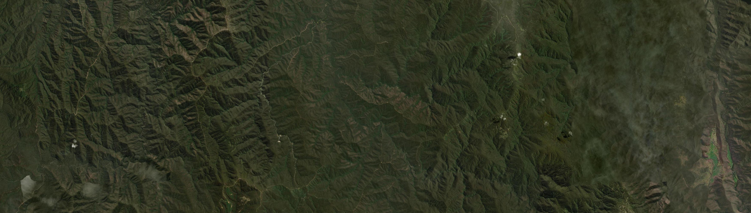 Aerial view of Gaffneys Creek, VIC
