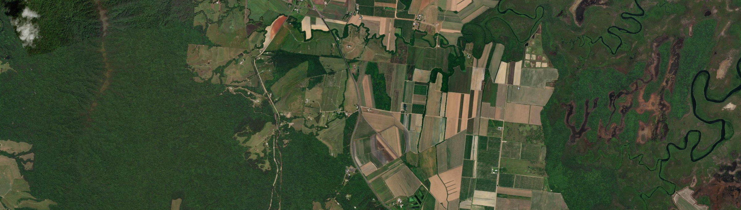 Aerial view of Sandy Pocket, QLD
