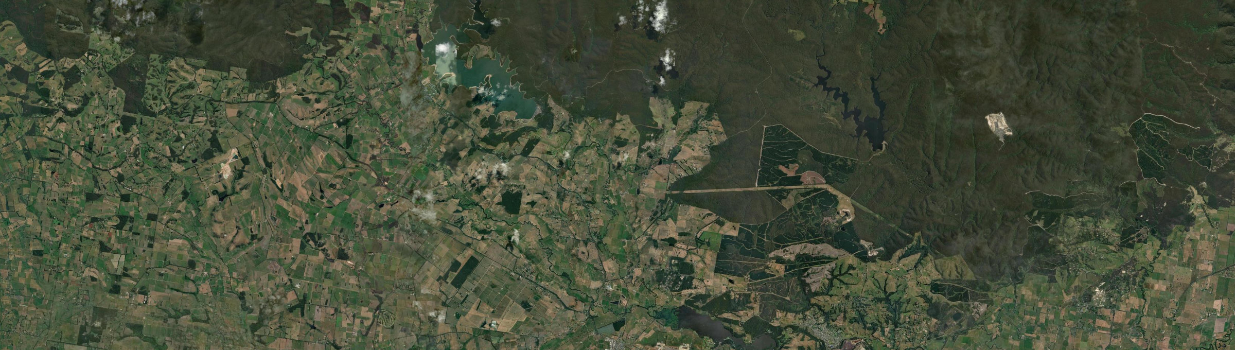 Aerial view of Tanjil South, VIC