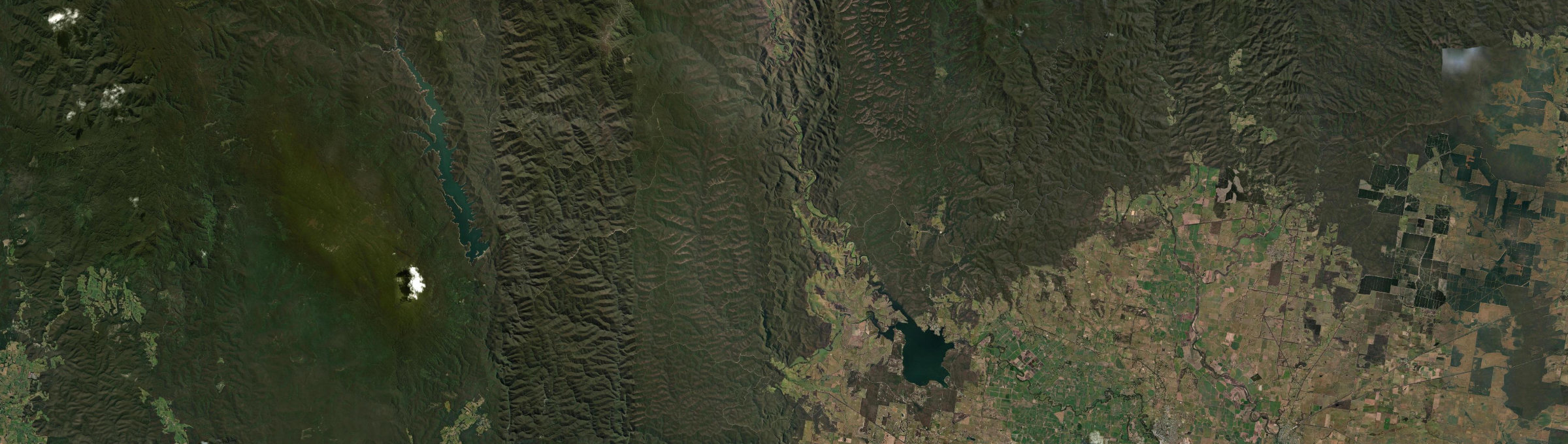 Aerial view of Glenmaggie, VIC
