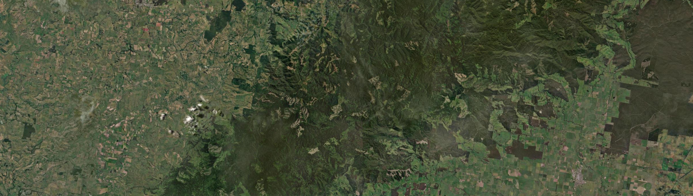 Aerial view of Grand Ridge, VIC