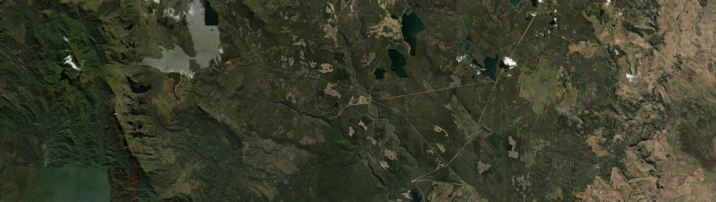 Aerial view of Tarraleah, TAS