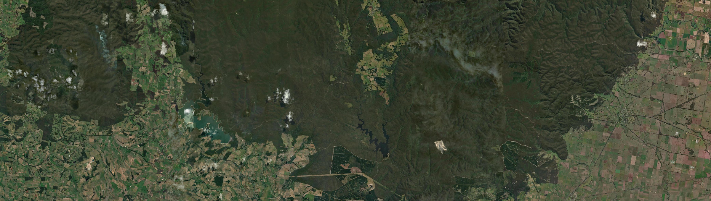 Aerial view of Moondarra, VIC