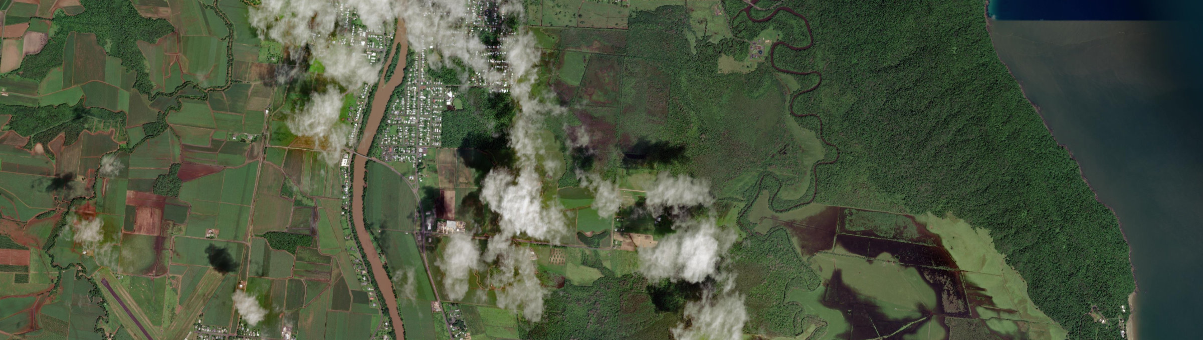 Aerial view of South Innisfail, QLD