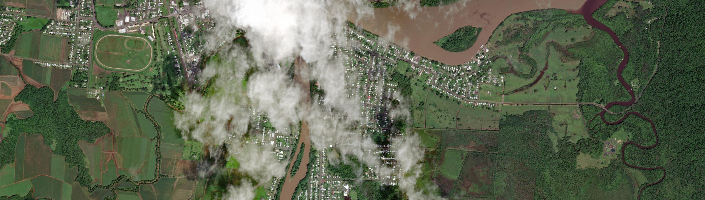 Aerial view of East Innisfail, QLD