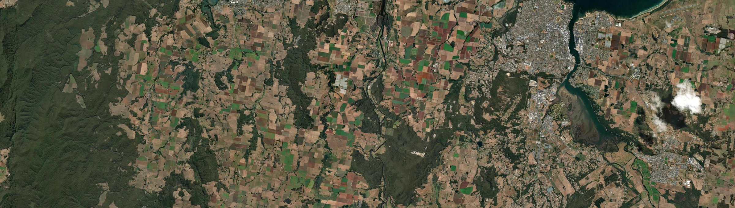 Aerial view of Forth, TAS