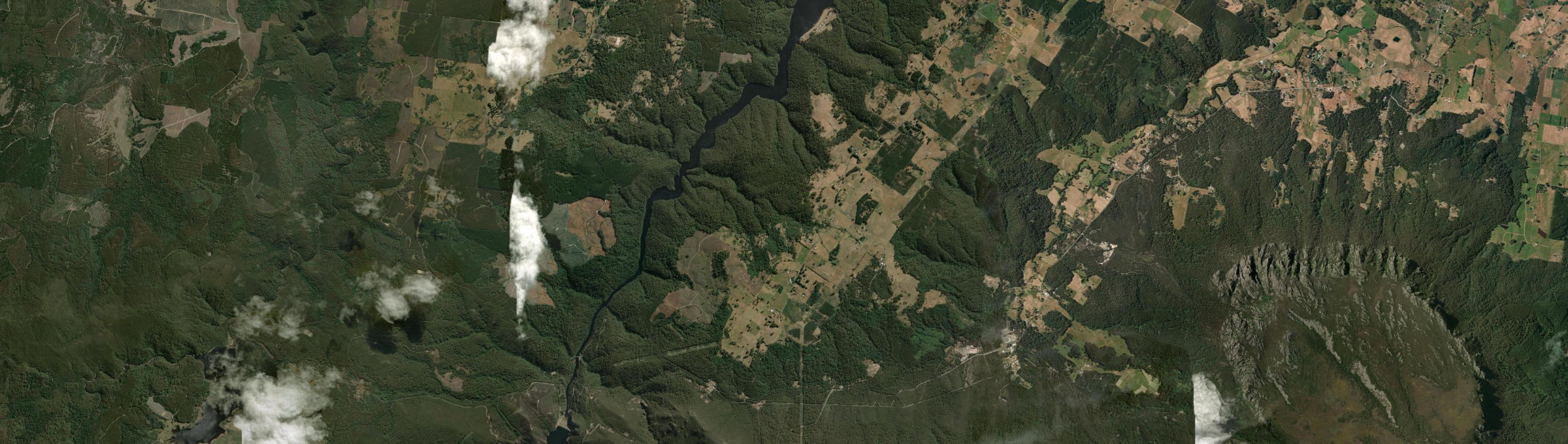 Aerial view of Staverton, TAS