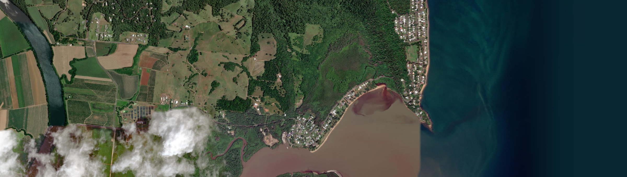 Aerial view of Coconuts, QLD