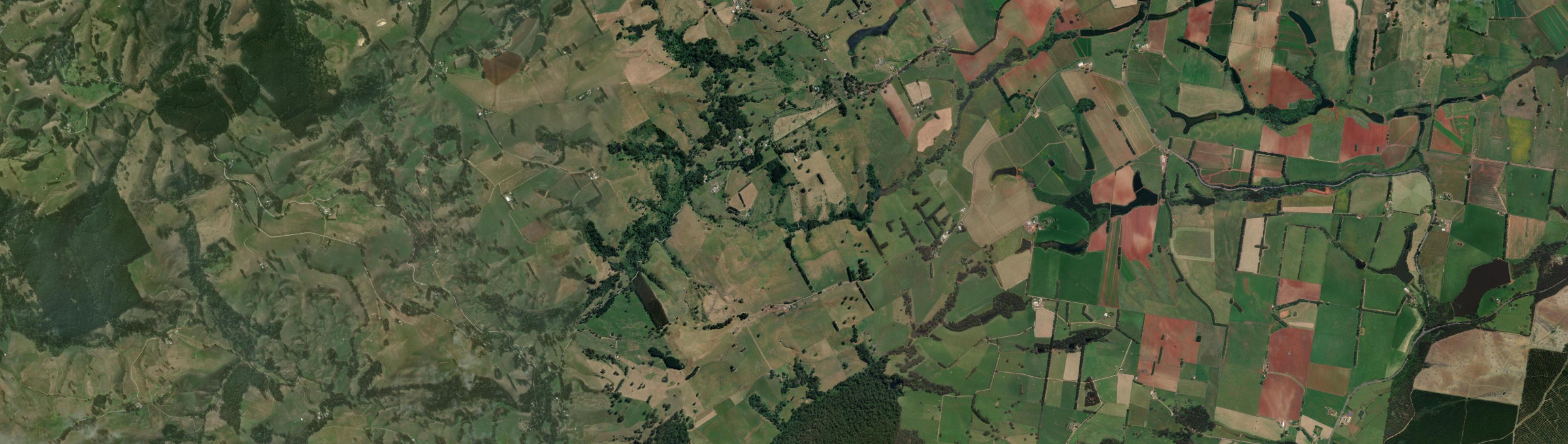 Aerial view of Thorpdale South, VIC