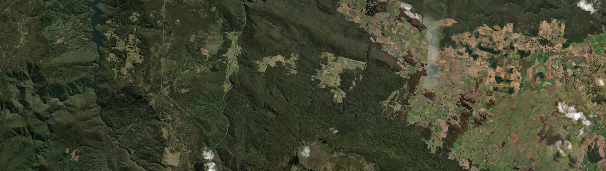 Aerial view of Mayberry, TAS