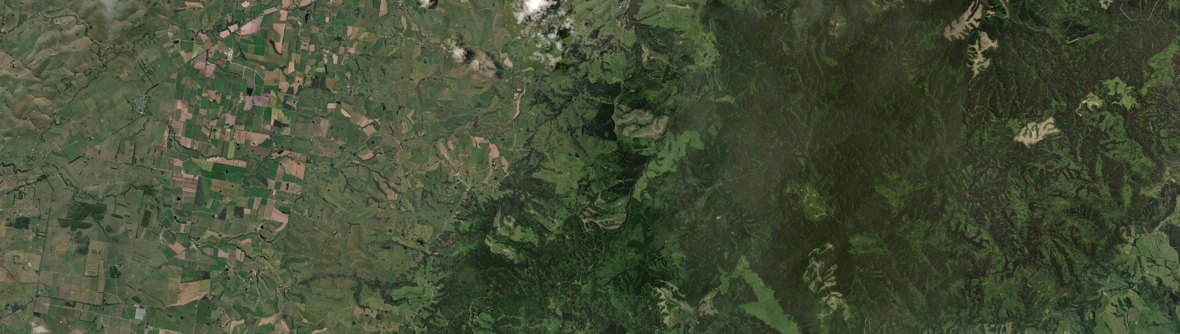 Aerial view of Turtons Creek, VIC