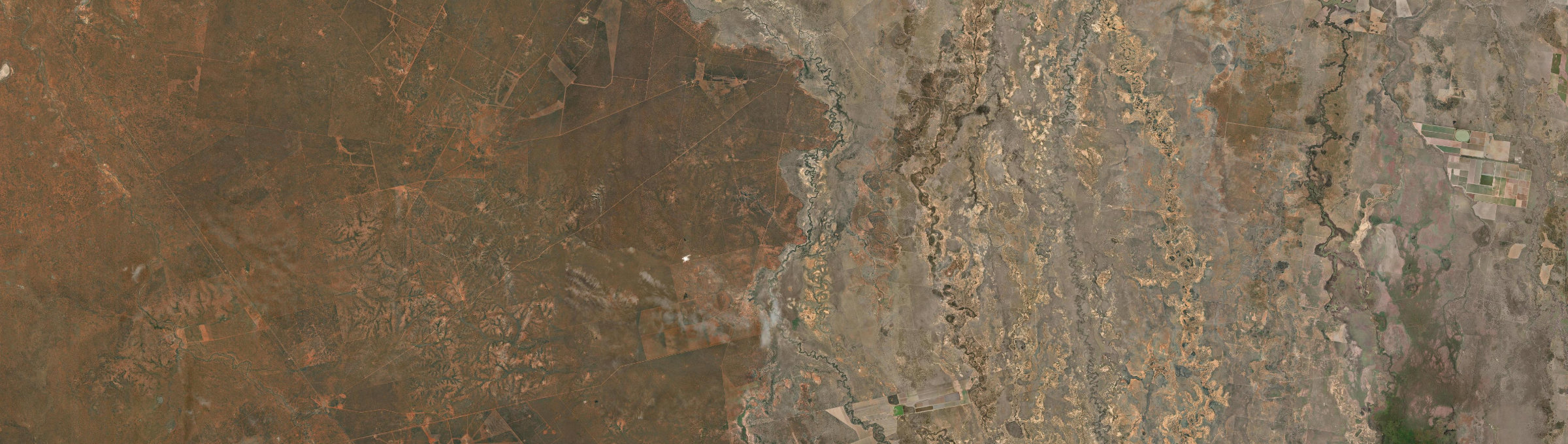 Aerial view of Gongolgon, NSW