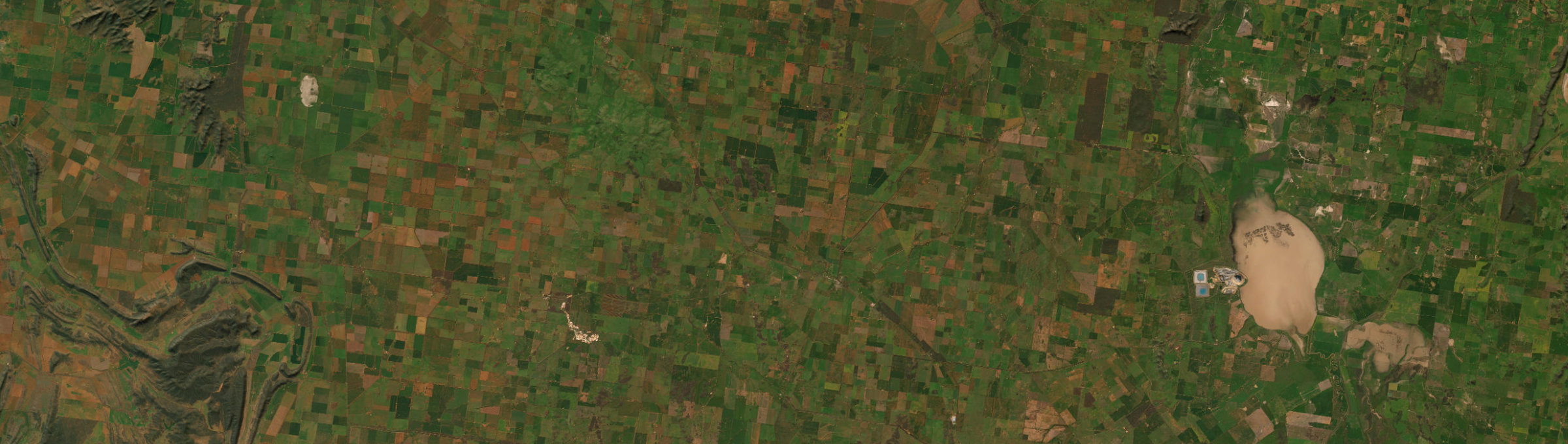 Aerial view of Ungarie, NSW