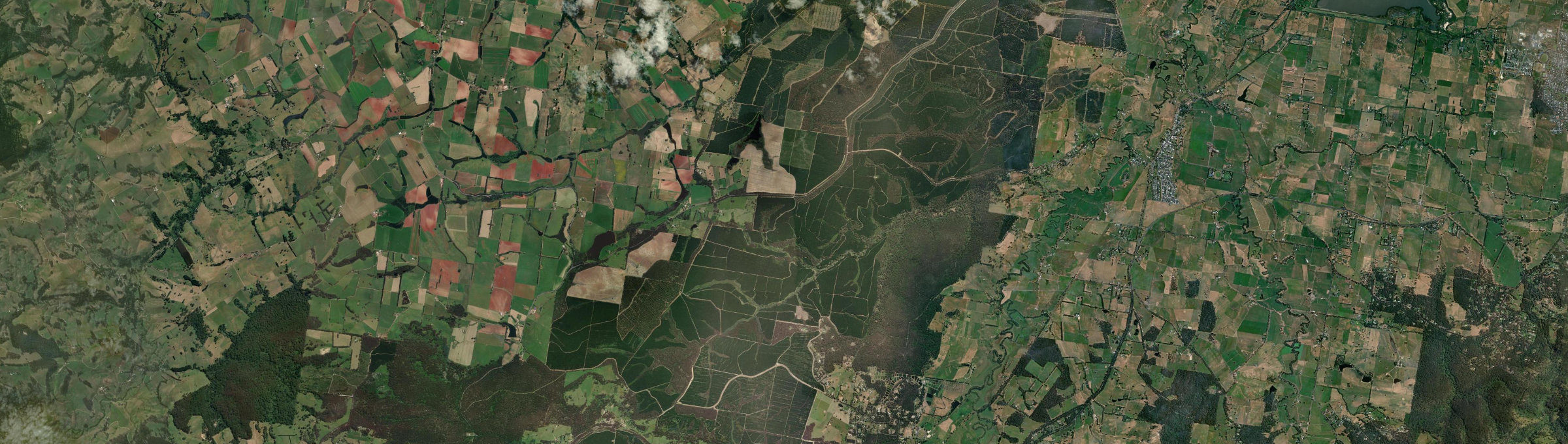 Aerial view of Delburn, VIC