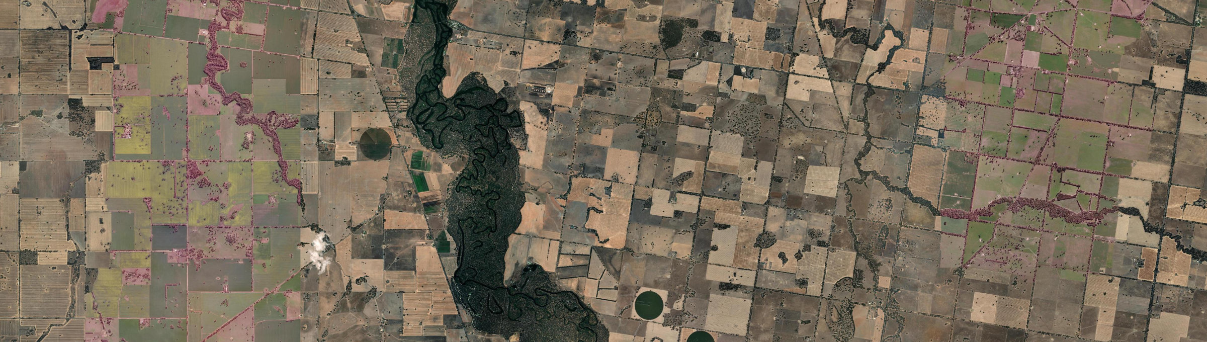 Aerial view of Boorhaman North, VIC