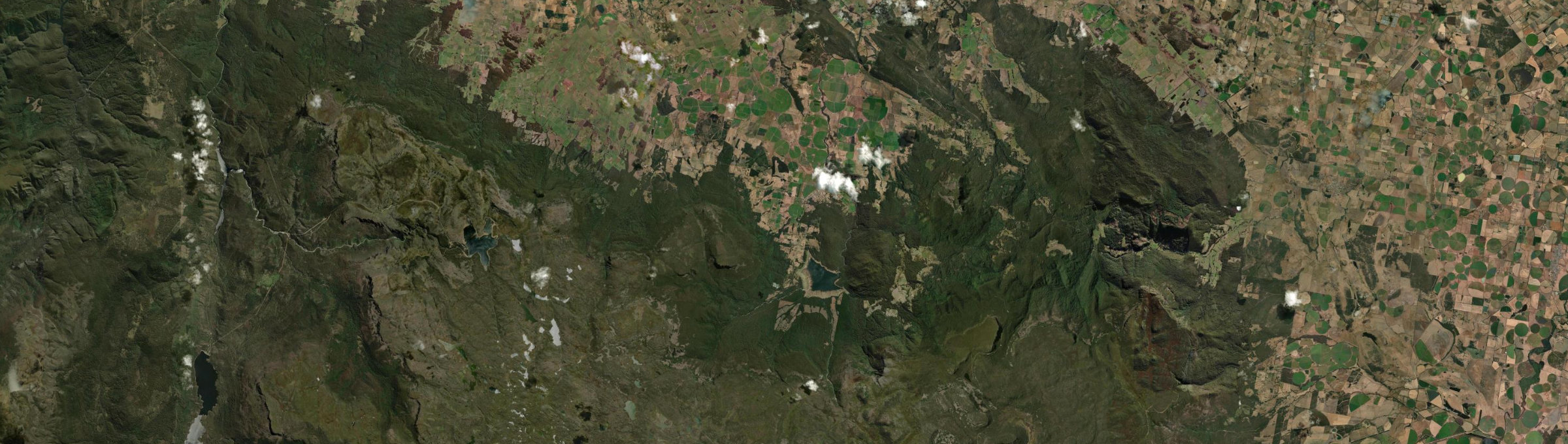Aerial view of Meander, TAS