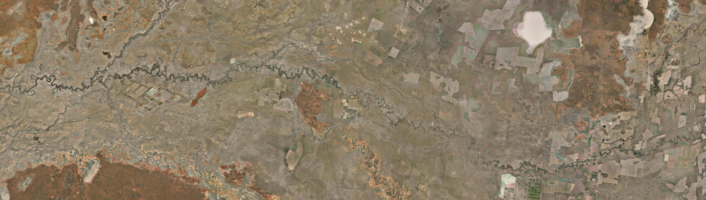 Aerial view of Brewarrina, NSW