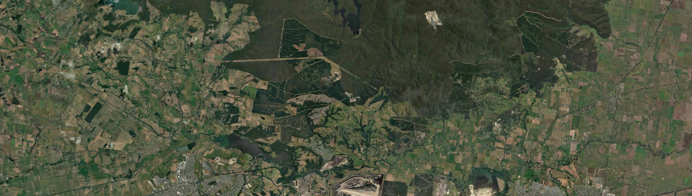 Aerial view of Yallourn North, VIC