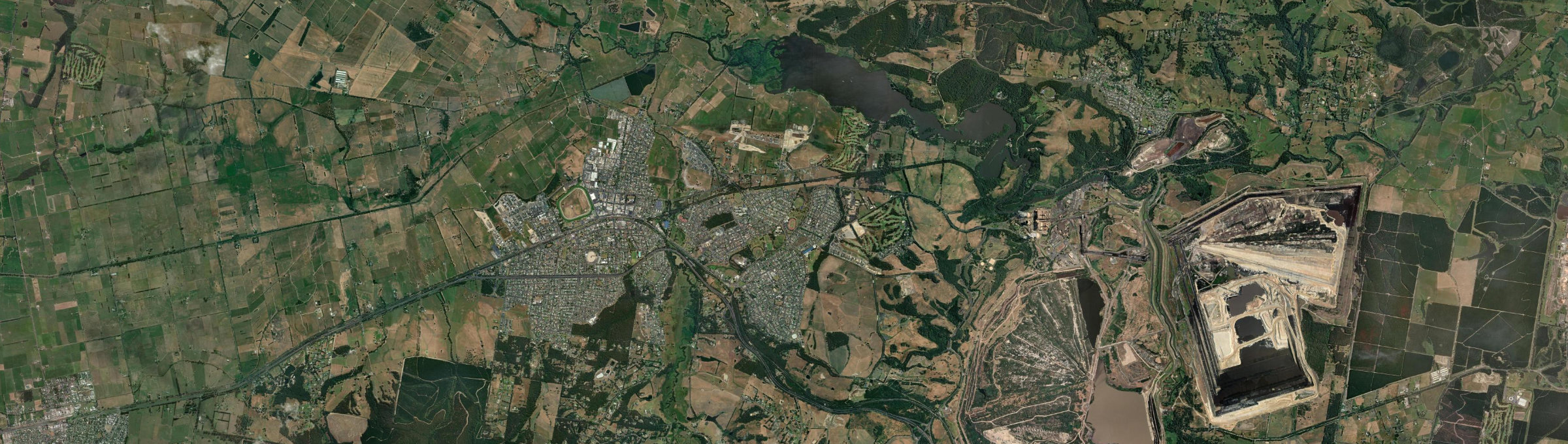 Aerial view of Newborough, VIC