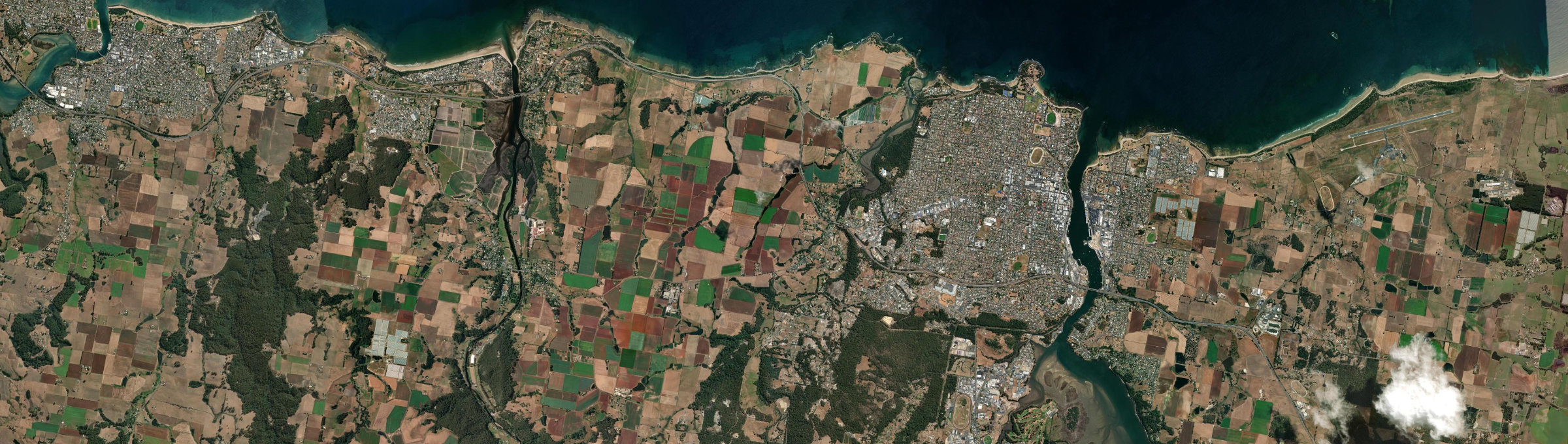 Aerial view of Don, TAS
