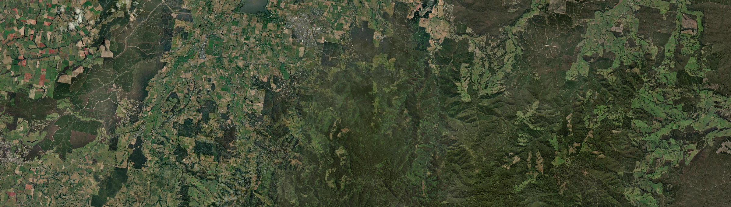 Aerial view of Jeeralang, VIC