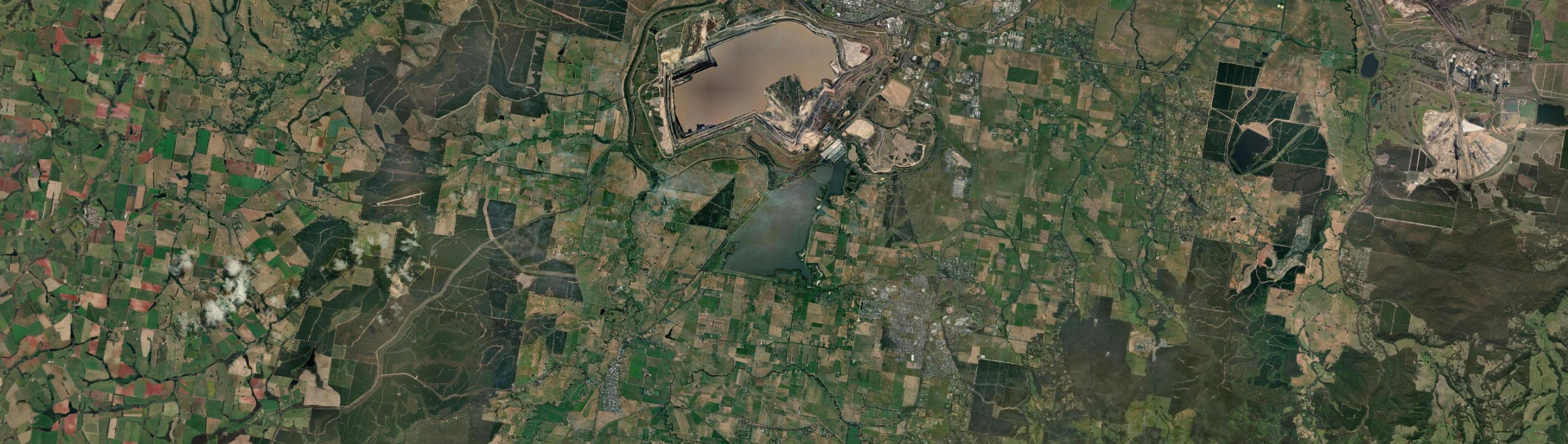 Aerial view of Hazelwood, VIC