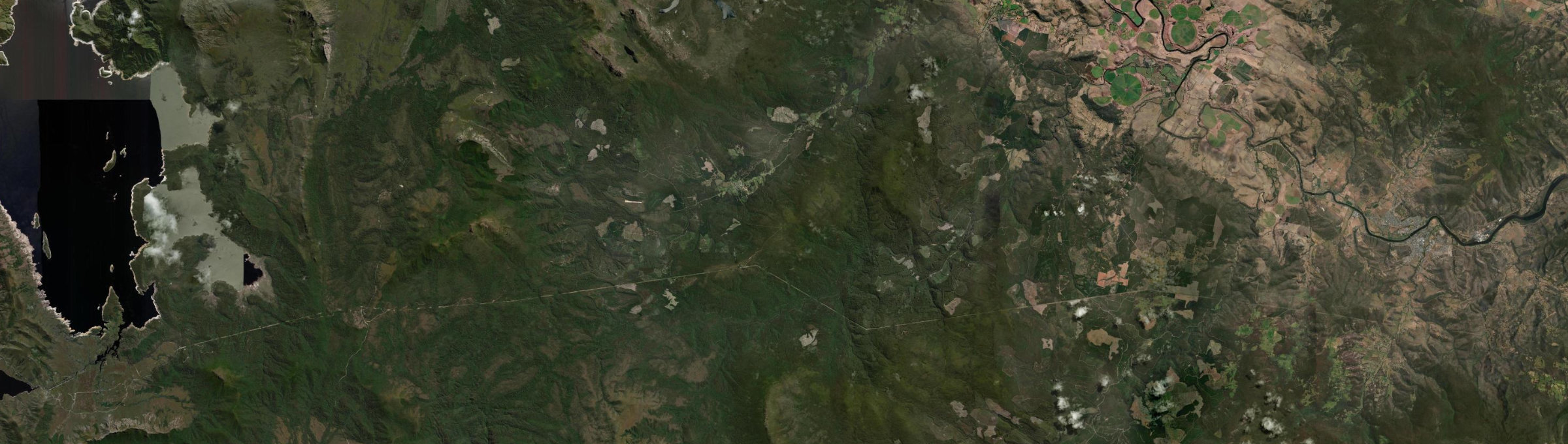 Aerial view of Styx, TAS