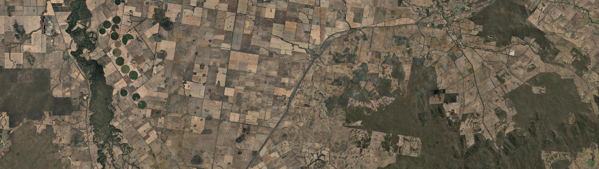 Aerial view of Springhurst, VIC