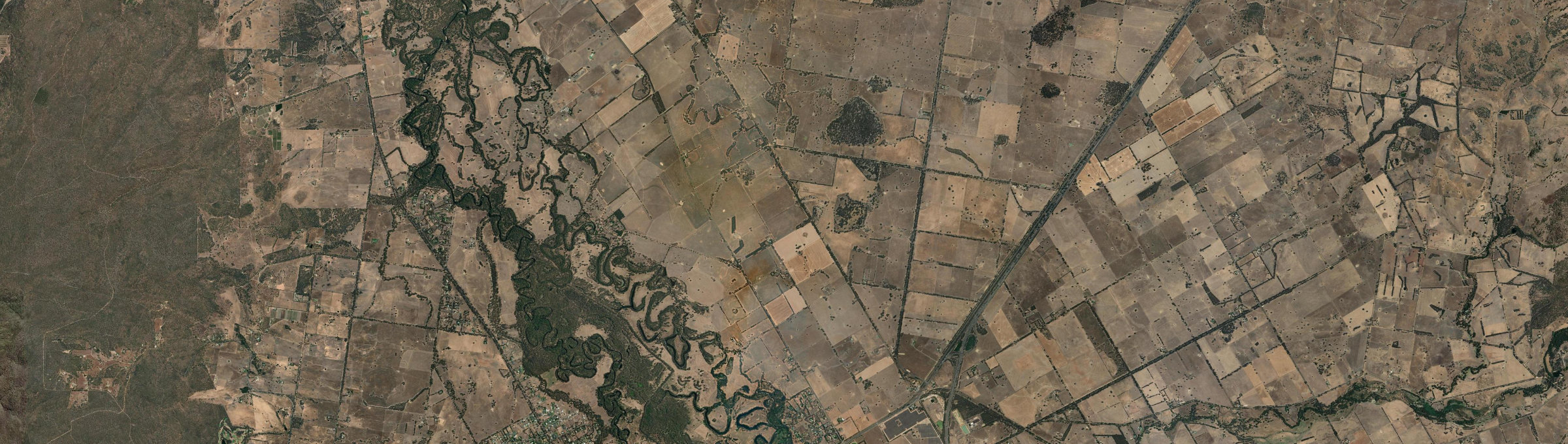 Aerial view of Dockers Plains, VIC