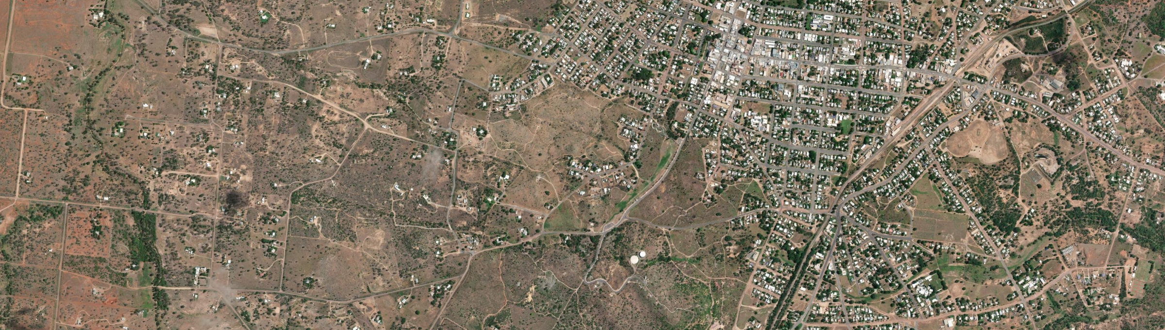 Aerial view of Alabama Hill, QLD