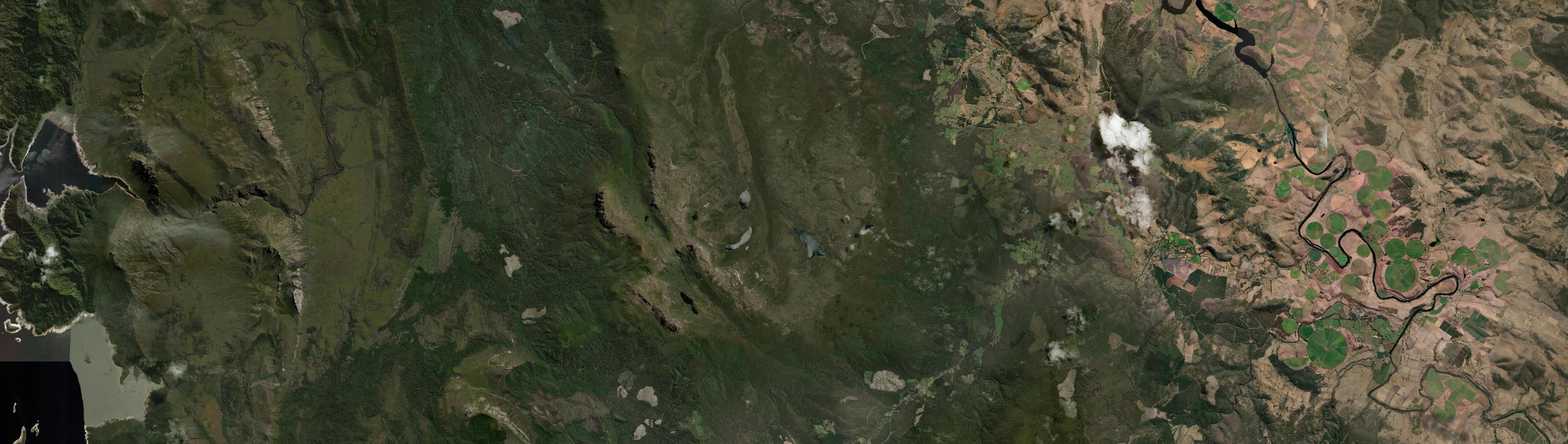 Aerial view of Mount Field, TAS
