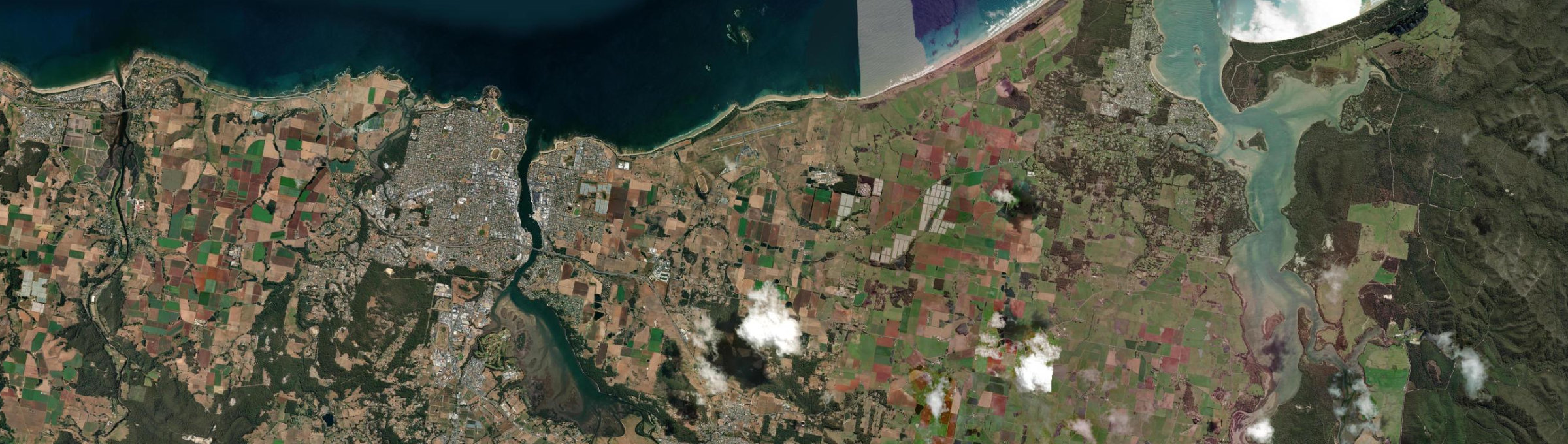 Aerial view of Wesley Vale, TAS