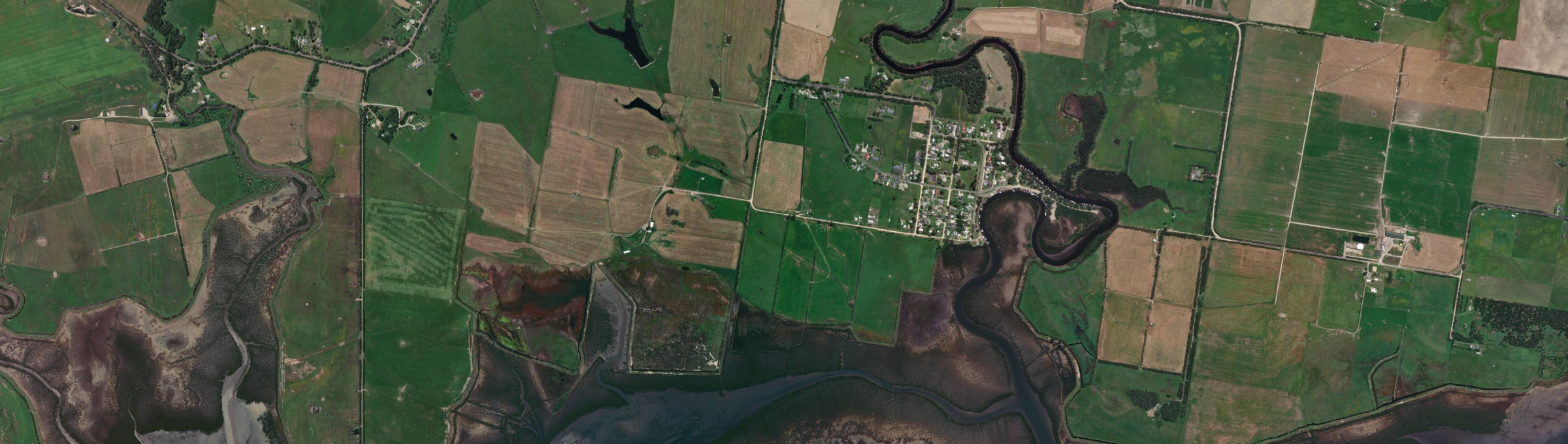 Aerial view of Port Franklin, VIC