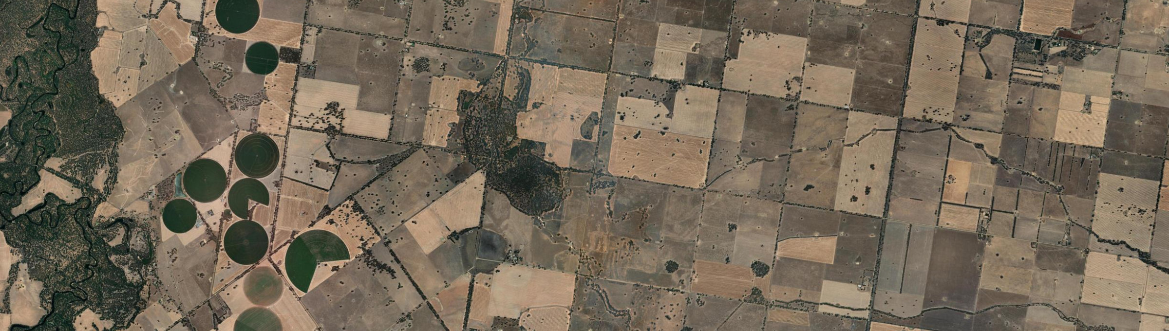 Aerial view of Boorhaman East, VIC
