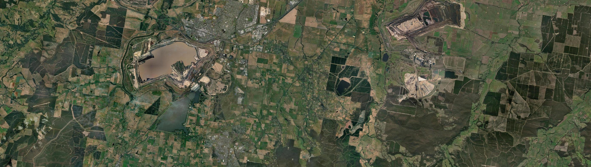Aerial view of Hazelwood North, VIC