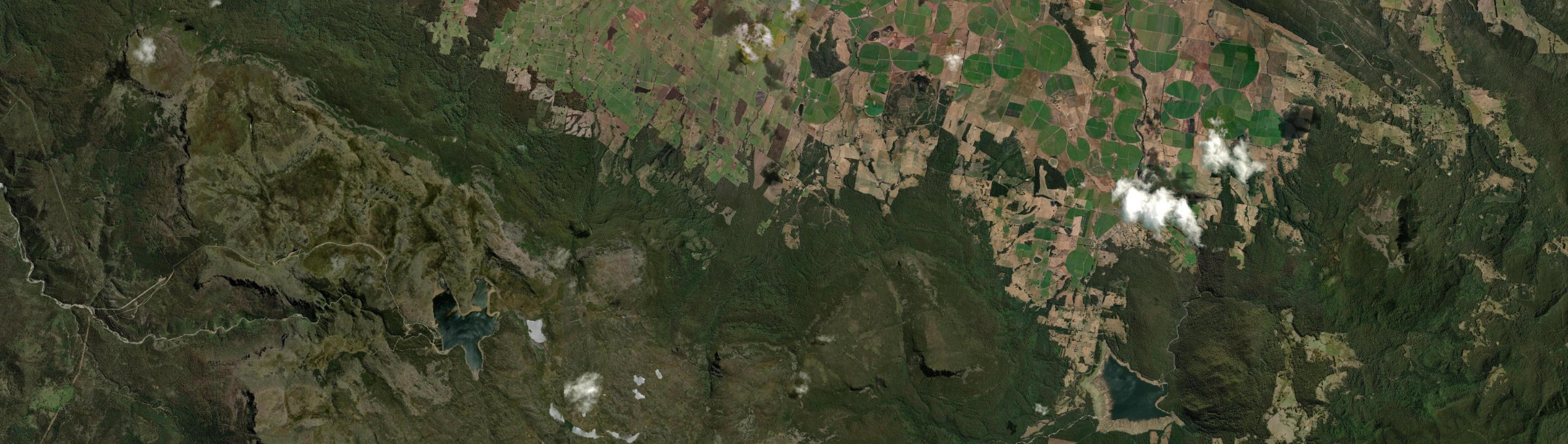 Aerial view of Western Creek (Tas.), TAS