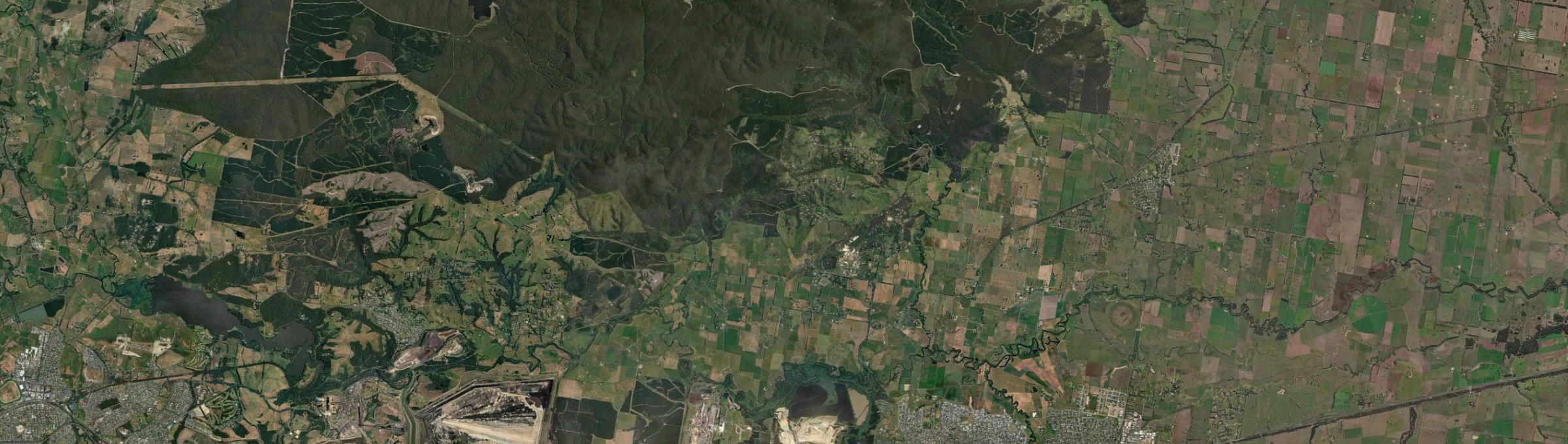 Aerial view of Tyers, VIC
