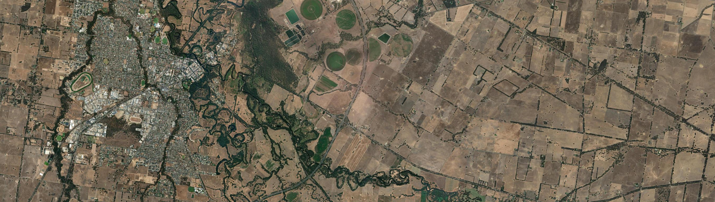 Aerial view of East Wangaratta, VIC