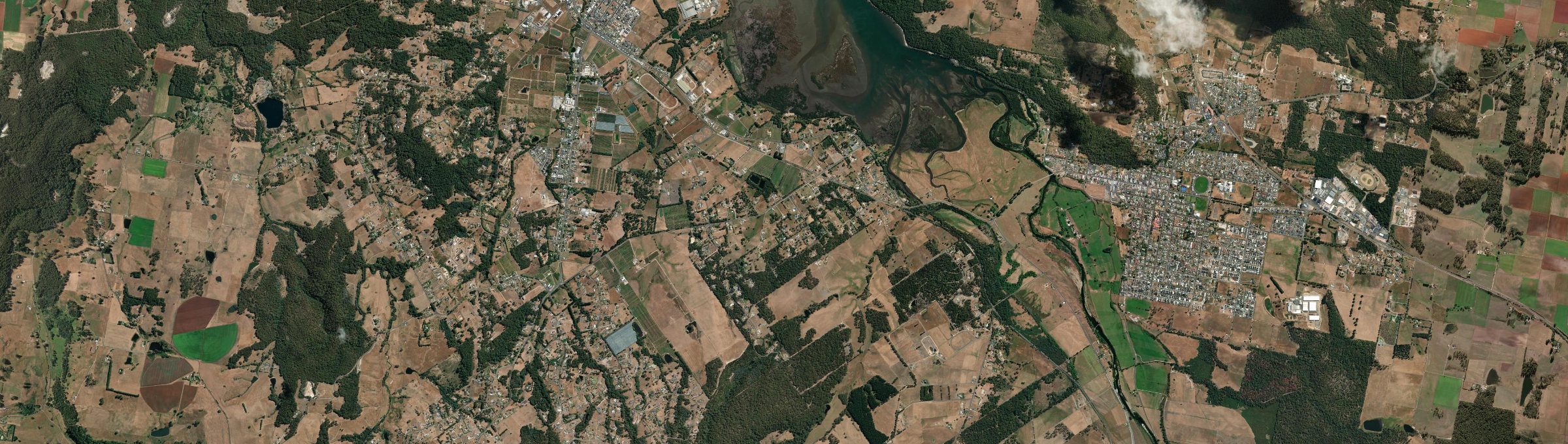 Aerial view of Tarleton, TAS