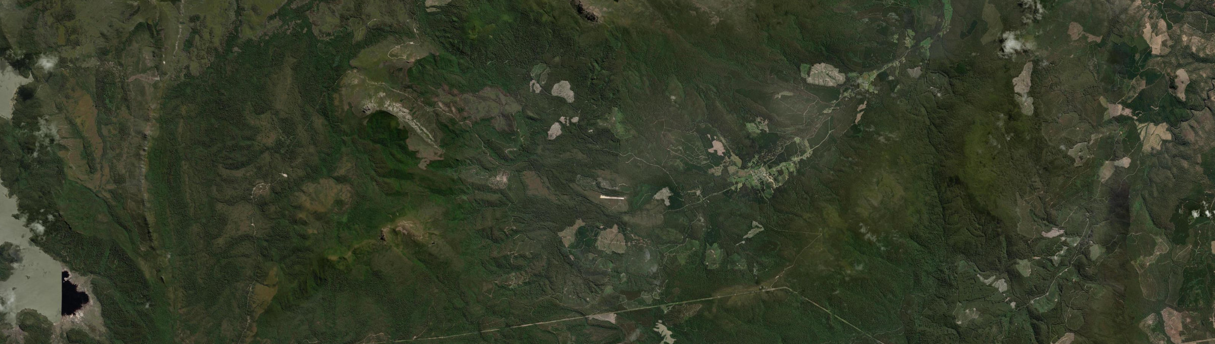 Aerial view of Maydena, TAS