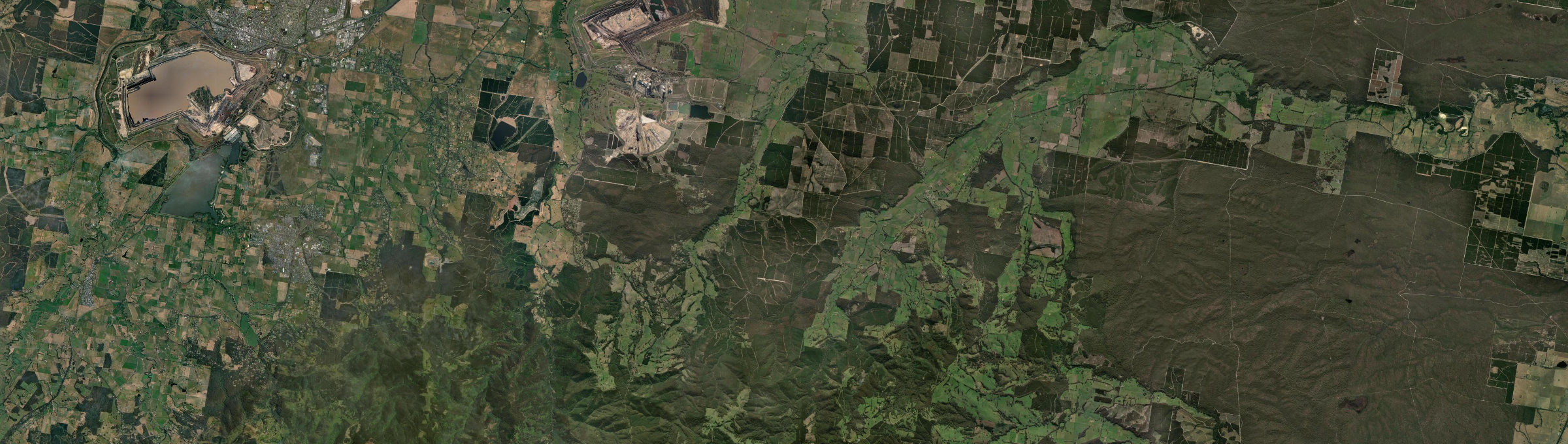 Aerial view of Callignee North, VIC