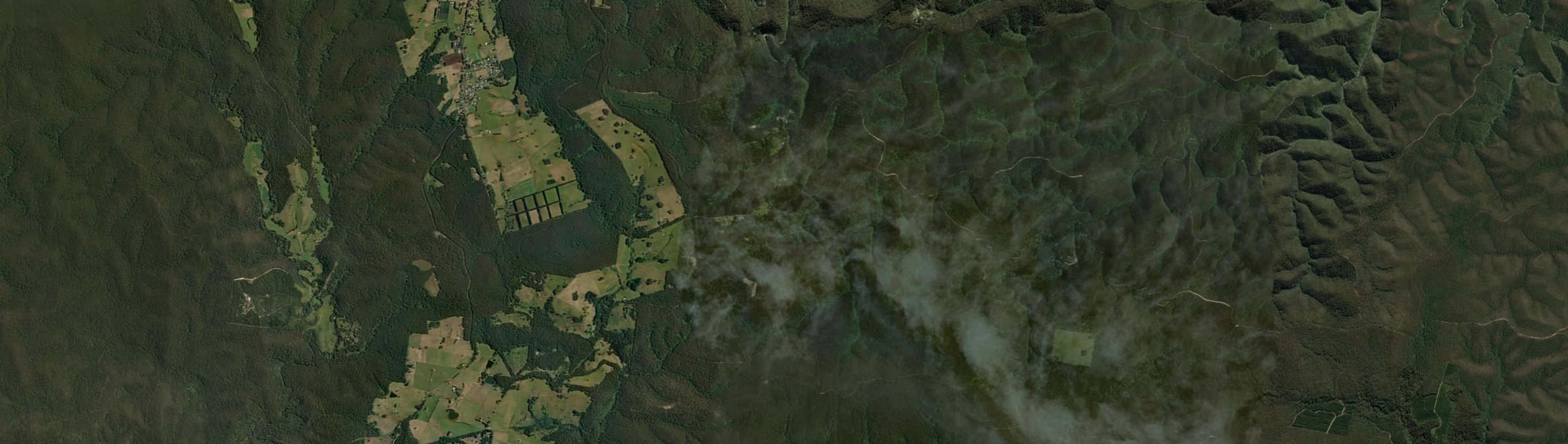 Aerial view of Jacob Creek, VIC