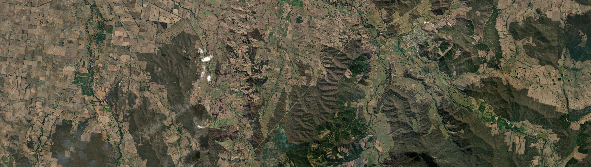 Aerial view of Whorouly South, VIC