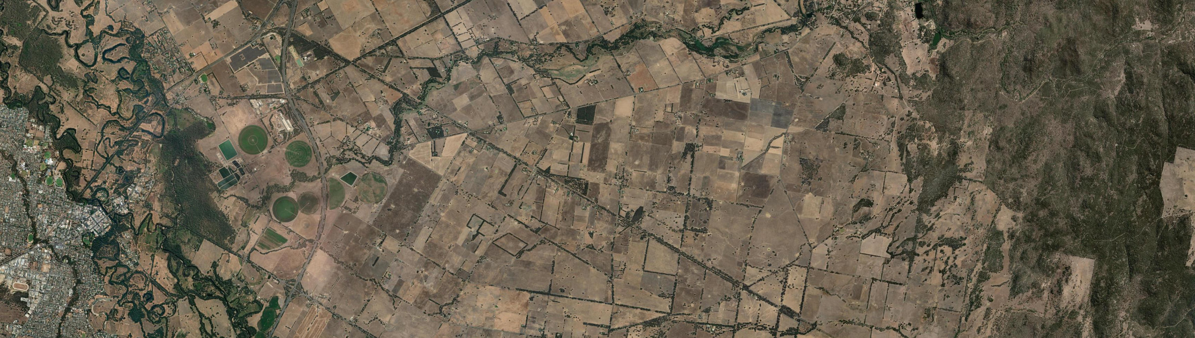 Aerial view of Londrigan, VIC