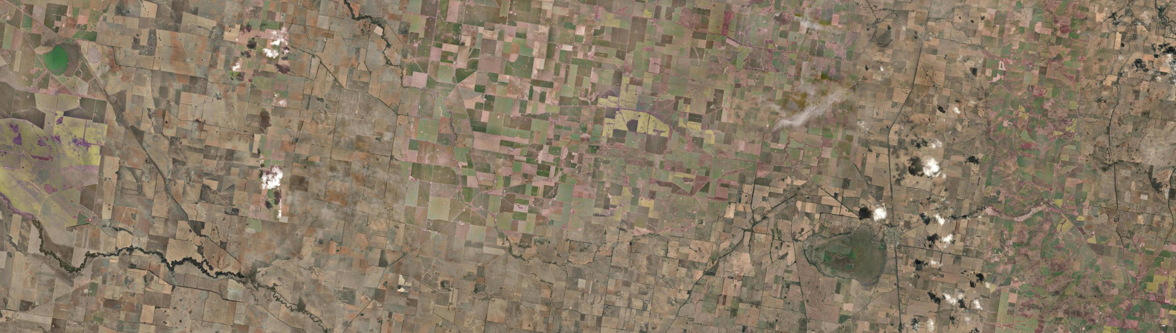 Aerial view of Pleasant Hills, NSW