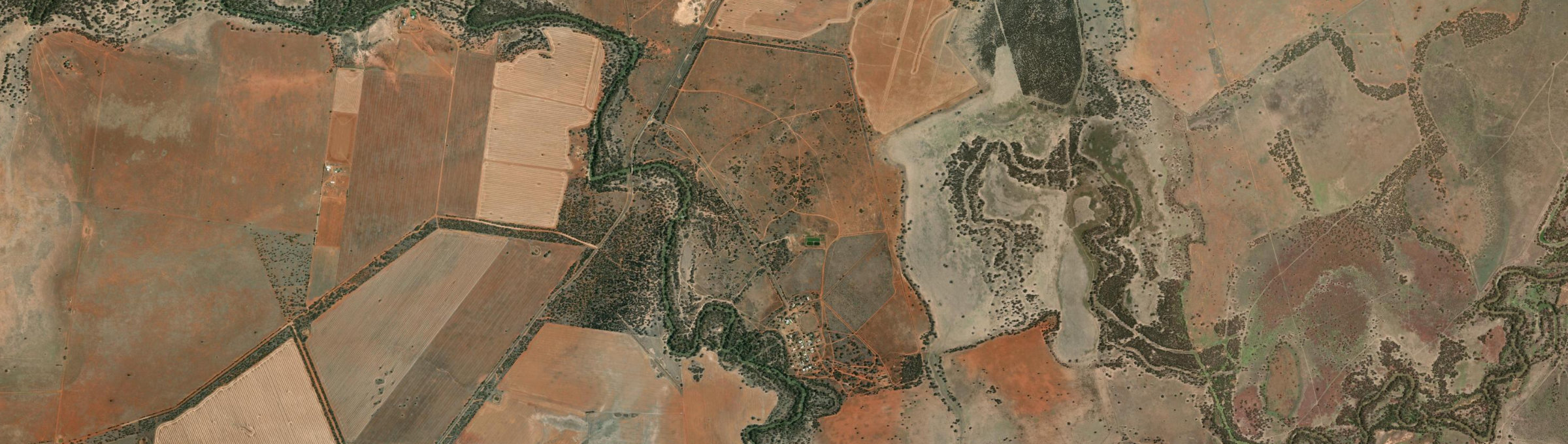 Aerial view of Murrin Bridge, NSW