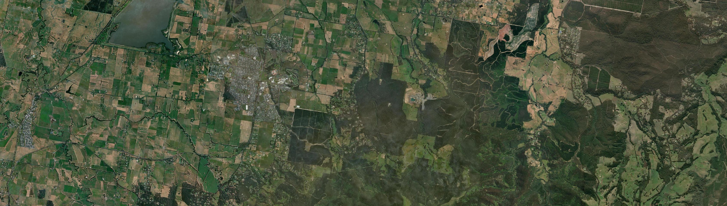 Aerial view of Hazelwood South, VIC